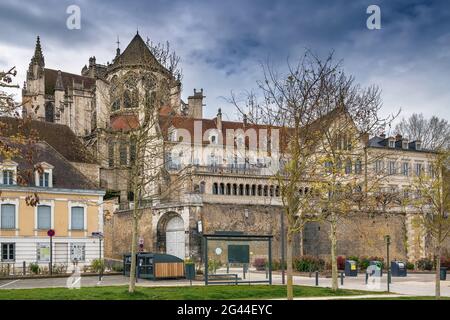 Abbazia di Saint-Germain, Auxerre, Francia Foto Stock