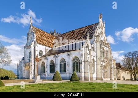 Monastero reale di Brou, Bourg-en-Bresse, Francia Foto Stock