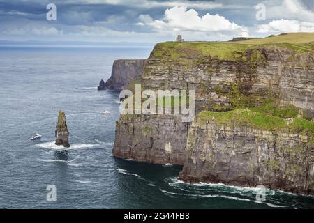Scogliere di Moher, Irlanda Foto Stock