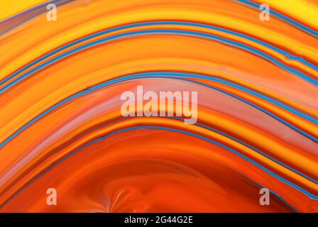 Immagine astratta di colori misti di vernice acrilica Foto Stock