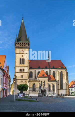 Basilica di San Giles, Bardejov, Slovacchia Foto Stock