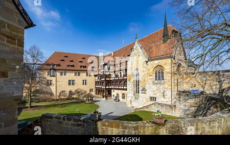 Fürstenbau nel cortile interno di veste Coburg, Coburg, alta Franconia, Baviera, Germania Foto Stock