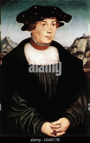 Lucas Cranach il Vecchio - Ritratto Hans Melber 1526 Foto Stock