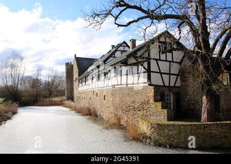 Kleeburg medievale, castello di Weidesheim Foto Stock