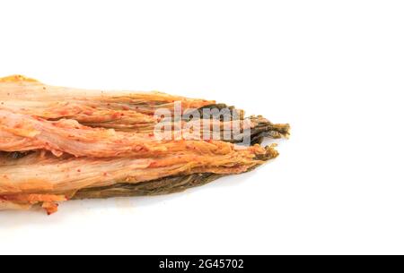 kimchi su sfondo bianco - cucina coreana Foto stock - Alamy
