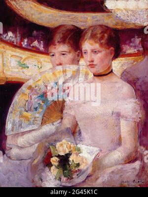 Mary Cassatt (1843-1826) - Teatro delle due Donne Box 1881 Foto Stock