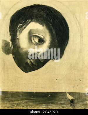 Odilon Redon - Fotografia Guardian Spirit Waters 1878 En0odilon Redon pubblico dominio Foto Stock