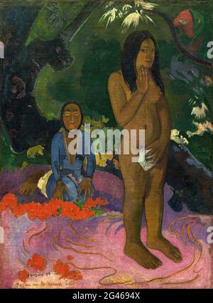 Paul Gauguin - Parau Na te Varua Ino parole del Diavolo Foto Stock