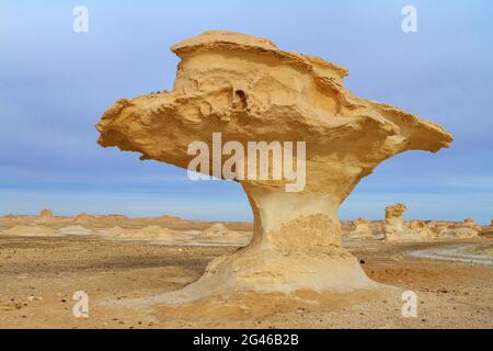 Il deserto Bianco a Farafra nel Sahara d'Egitto Foto Stock