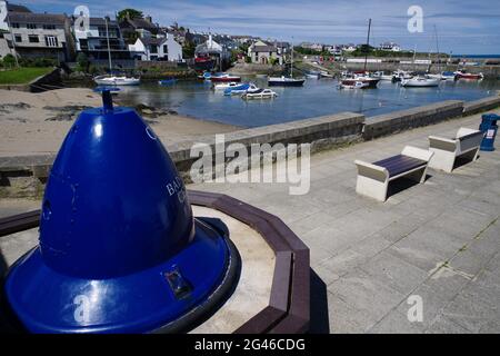 Cemaes Bay Harbor, Anglesey North Wales. Foto Stock