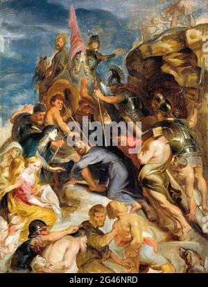 Peter Paul Rubens - Croce portante 1637 Foto Stock