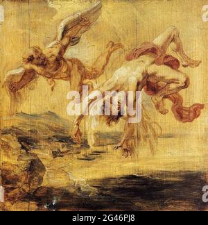 Peter Paul Rubens - caduta Icarus 1636 Foto Stock