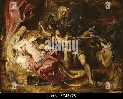 Peter Paul Rubens - la cattura di Samson Foto Stock