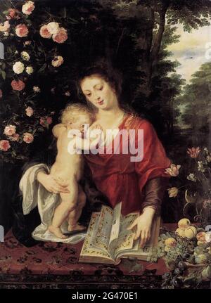 Peter Paul Rubens - Vergine Bambino 1624 Foto Stock