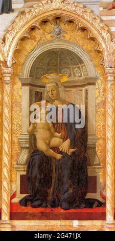 Piero della Francesca - Madonn Bambino C 1460 Foto Stock