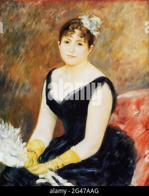 Pierre-Auguste Renoir - Madame Leon Clapisson Marie Henriette Valentine Billet 1883 Foto Stock