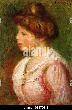 Pierre-Auguste Renoir - Ritratto giovane donna Foto Stock