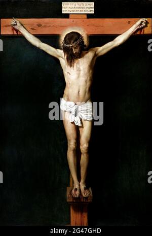 Cristo crocifisso di Diego Velazquez (1599-1660), olio su tela, c.1632 Foto Stock