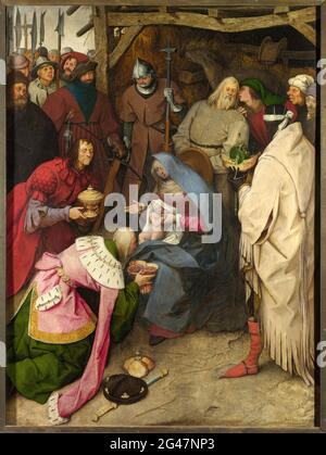 Pieter Bruegel il Vecchio - l'Adorazione dei Re Foto Stock