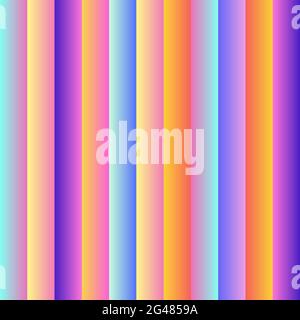 Pattern striped astratto vettoriale senza giunture. Strisce con diversi gradienti di colore. Delicati trend colori uniformi, linee. Illustrazione sfocata del materiale per Illustrazione Vettoriale
