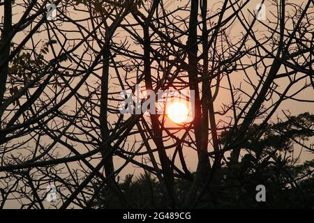 Felicità — disponibile da un tramonto vicino a te. Foto Stock