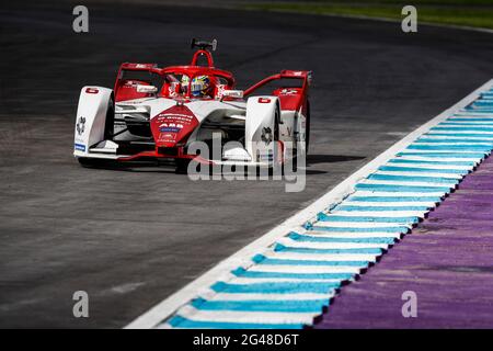 06 Eriksson Joel (swe), Dragon / Penske Autosport, Penske EV-5, azione durante l'ePrix di Puebla 2021, 5° incontro del Campionato del mondo di Formula e 2020-21, sull'Autodromo Miguel E. Abed dal 18 al 20 giugno, a Puebla, Messico - Foto Xavi Bonilla / DPPI Foto Stock