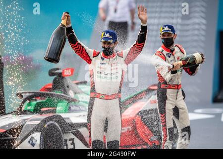 Durante l'ePrix di Puebla 2021, 5° appuntamento del Campionato del mondo di Formula e 2020-21, sull'Autodromo Miguel E. Abed dal 18 al 20 giugno, a Puebla, Messico - Foto Xavi Bonilla/DPPI Foto Stock