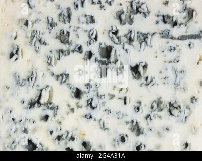 Formaggio blu texture di sfondo o. Close up. Foto Stock