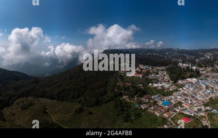 agricoltura terrazza a poombarai Foto Stock