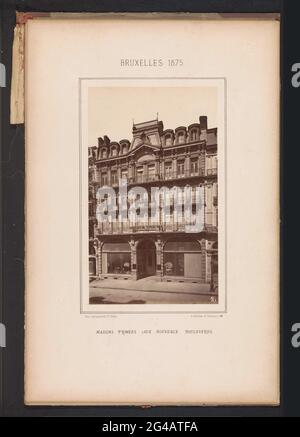 Van Het Gebouw Op North Boulevard 108 te Brussel, case pluripremiate con nuovi viali. . Foto Stock
