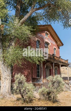 Hotel Meade, città fantasma di Bannack, Montana, Stati Uniti Foto Stock