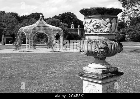 Fotografie in bianco e nero di una casa signorile a Cheshire Inghilterra UK Foto Stock