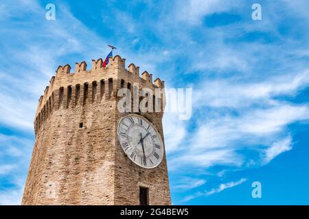 Torre dei Gualtieri a San Benedetto del Tronto, Italia Foto Stock