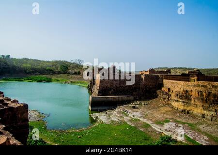 Varie vedute del forte di Ranthambore Foto Stock