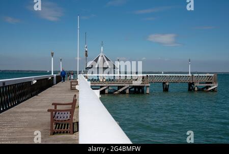 Yarmouth, Isola di Wight, Inghilterra, Regno Unito. 2021. Foto Stock