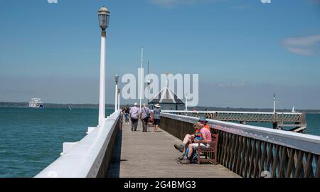 Yarmouth, Isola di Wight, Inghilterra, Regno Unito. 2021. Foto Stock