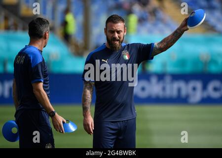 Roma, Italia. 20 Giugno 2021. Daniele De Rossi durante la UEFA Euro 2020 Gruppo UNA partita di calcio tra Italia e Galles allo stadio Olimpico di Roma (Italia), 20 giugno 2021. Photo Andrea Staccioli/Insifefoto Credit: Insifefoto srl/Alamy Live News Foto Stock