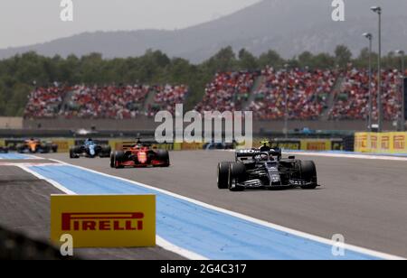 Le Castellet, Francia. 20 Giugno 2021. 10 Pierre Gasly (fra, Scuderia AlphaTauri Honda), Gran Premio di Francia di F1 sul circuito Paul Ricard il 20 giugno 2021 a le Castellet, Francia. (Foto di HOCH ZWEI) Credit: dpa/Alamy Live News Foto Stock