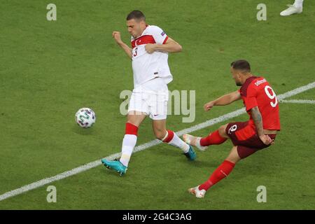 BAKU, AZERBAIGIAN - GIUGNO 20: Haris Seferovic della Svizzera durante la partita UEFA Euro 2020 tra la Svizzera e la Turchia allo stadio olimpico di Baku il 20 giugno 2021 a Baku, Azerbaigian (Foto di /Orange Pictures) Credit: Orange Pics BV/Alamy Live News Foto Stock