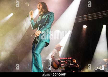 Primal Scream headline Day 2 al Bigfoot Festival 2021. Sabato 19 giugno 2021 Foto Stock