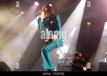 Primal Scream headline Day 2 al Bigfoot Festival 2021. Sabato 19 giugno 2021 Foto Stock