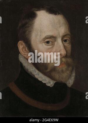 . Ritratto di Philippe de Montmorency, conte di Horne, Ammiraal dei Paesi Bassi e membro del Consiglio di Stato. Busto verso destra. Foto Stock