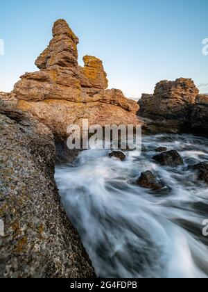 Holmahaellar Naturreservat, Gotland, Svezia Foto Stock