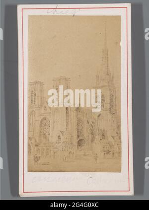 Liegi, Cathedral St.Paul produzione fotografica di disegno. . Foto Stock