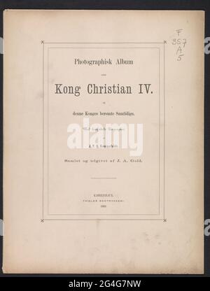 Album fotografico su King Christian IV e i contemporanei preminenti di questo Re. . Foto Stock