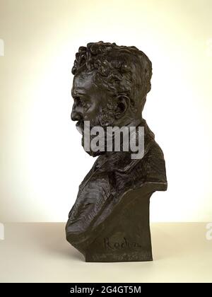 Ritratto di Docteur Thiriar, 1872 cast da 1900. Foto Stock