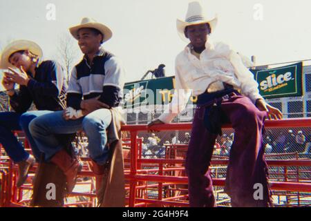 New York City Black World Championship Rodeo Foto Stock