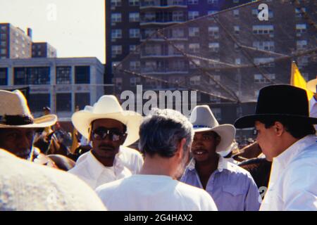 New York City Black World Championship Rodeo Foto Stock