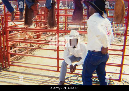 New York City Black World Championship Rodeo Foto Stock