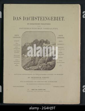 Teight op het mobili attico; Sud schianta delle vette più alte le montagne Dachstein. . Foto Stock